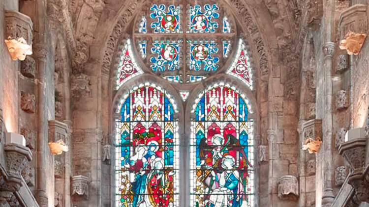 Interiore della cappella di Rosslyn