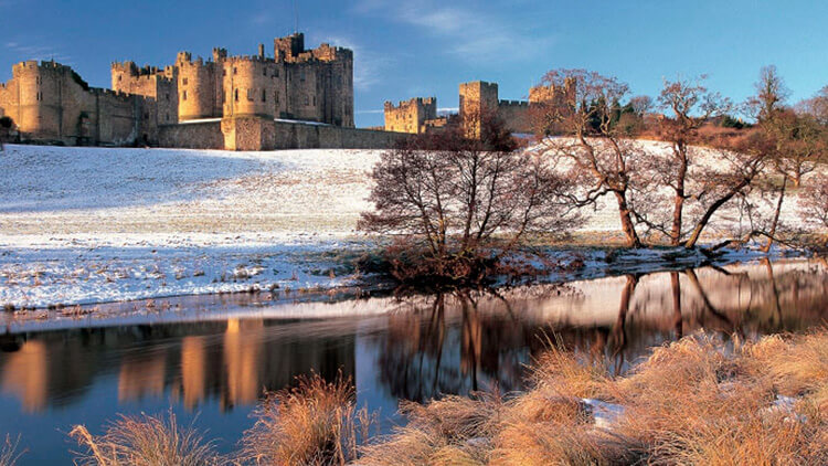 Vista del Castello di Alnwick