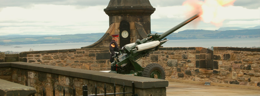 Cannone dal Castello di Edimburgo