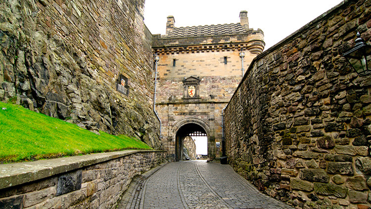Una delle porte fortificate d'accesso al castello di Edimburgo