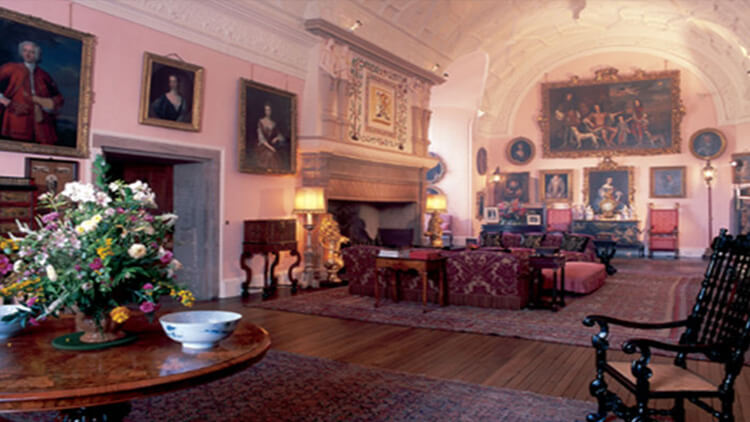 Salone dei quadri del Castello di Glamis