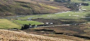 Sorgente del fiume Clyde, Lowlands, Scozia