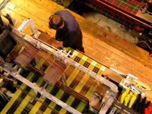 Tessuto di tartan a Edimburgo