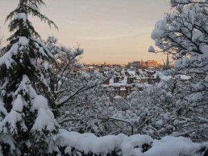 Clima in Scozia: Edimburgo con la neve 