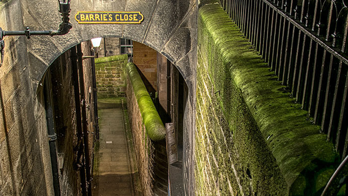 Barrie's Close, uno dei tanti vicoli del Royal Mile