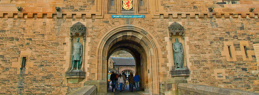 La porta d’ingresso del Castello di Edimburgo