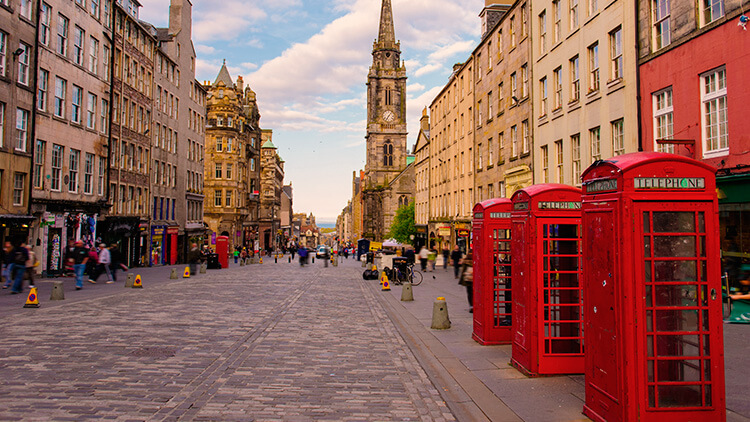 Il Royal Mile a Edimburgo