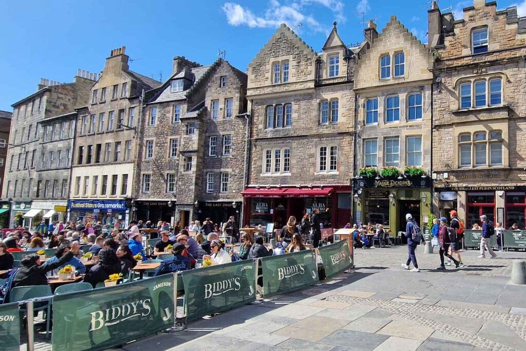 Grassmarket, una delle piazze più famose di Edimburgo