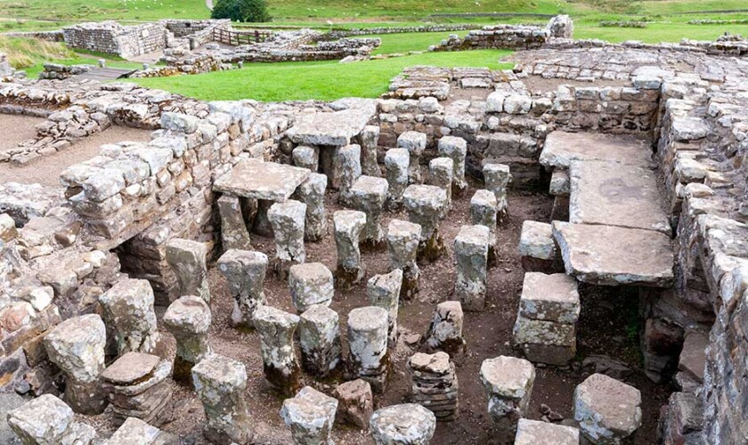 Accampamento romano nel tour al Vallo di Adriano