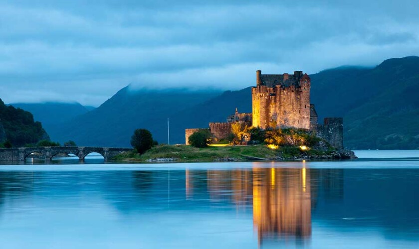 Castello di Eilean Donan vicino all'Isola di Skye