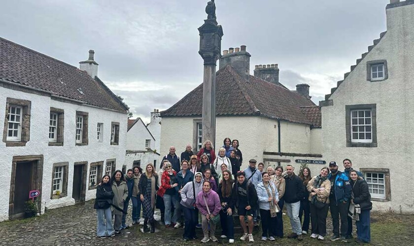 Foto di gruppo a Culross