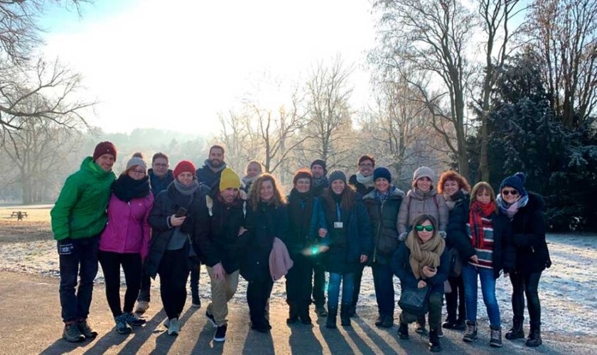 Foto di gruppo durante il tour