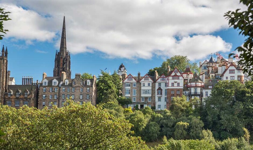La Old Town vista dalla New Town di Edimburgo