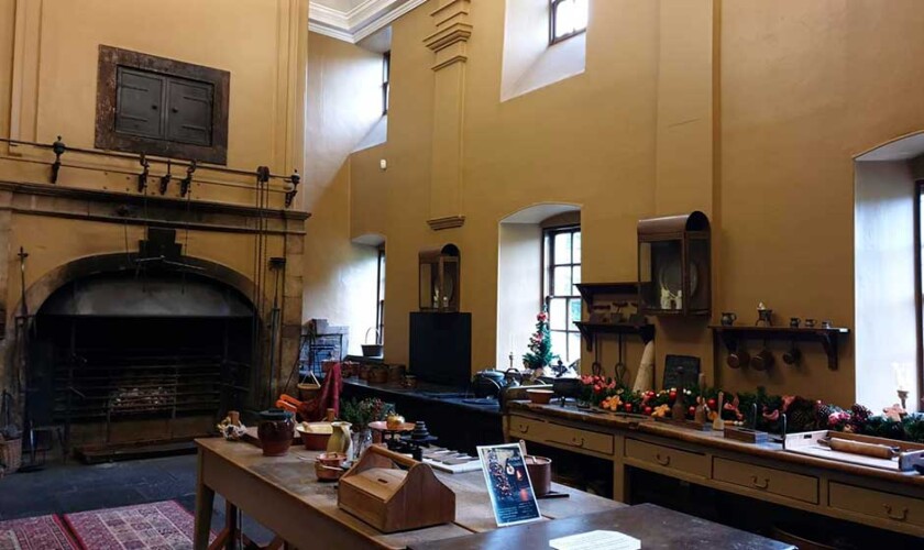 L'interno di una delle sale durante il tour di Outlander