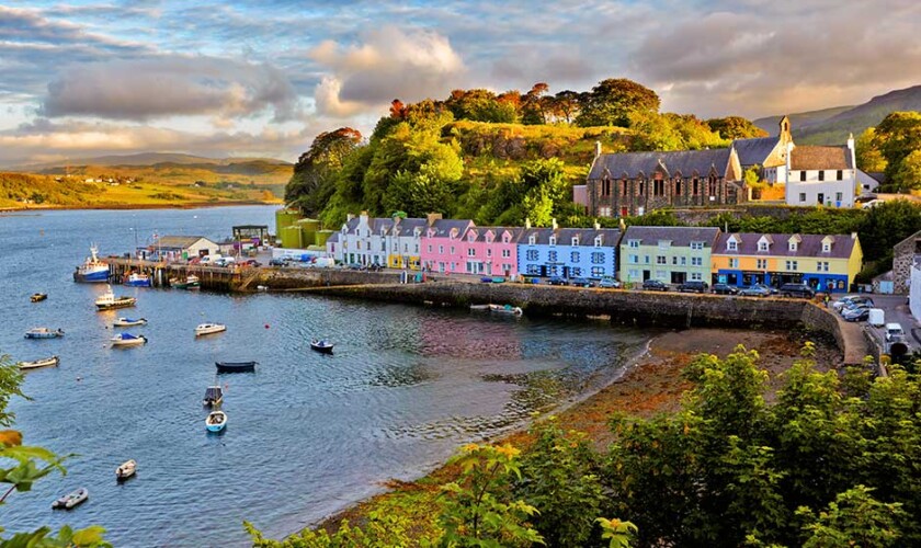 Portree nel tour dell'Isola di Skye