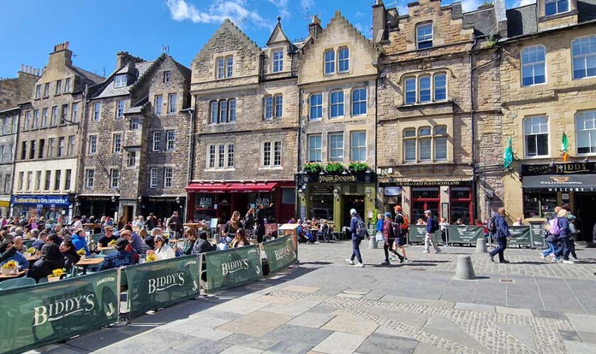 Grassmarket nella visita guidata di Edimburgo